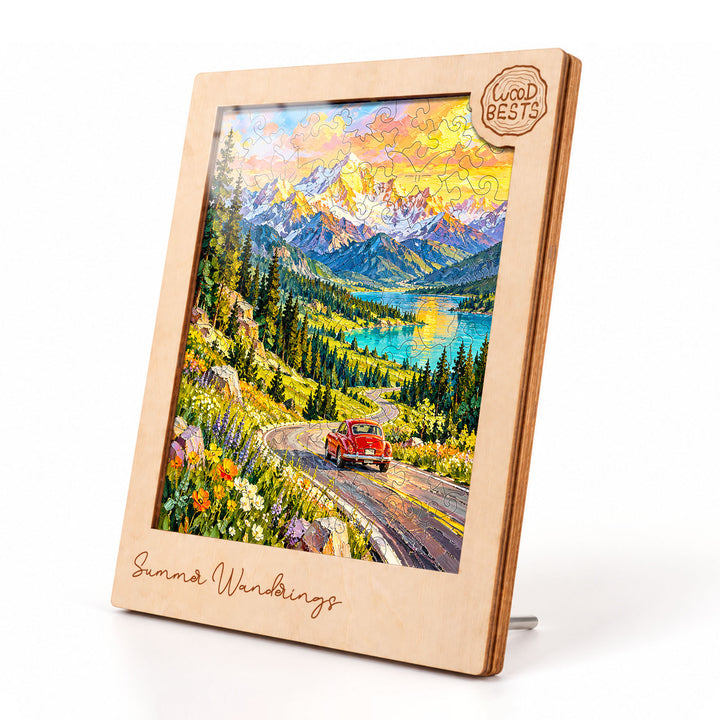 Magnetic Frame Wooden Puzzle - Summer Wanderings