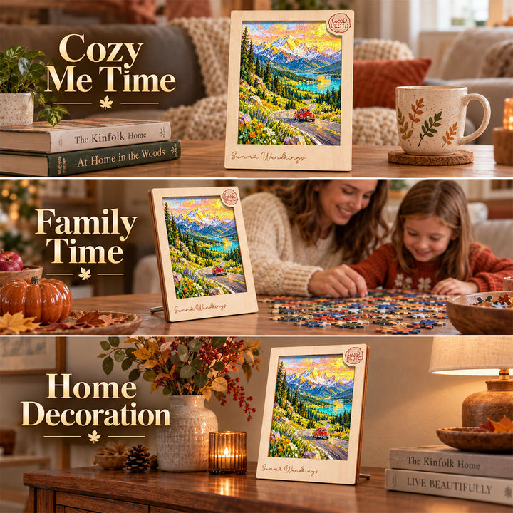 Magnetic Frame Wooden Puzzle - Summer Wanderings