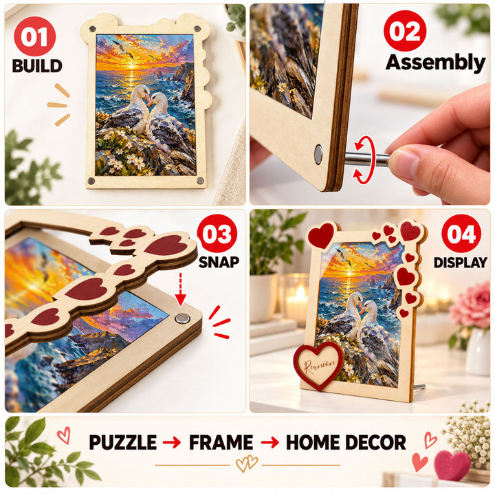 Magnetic Frame Wooden Puzzle - Reunion