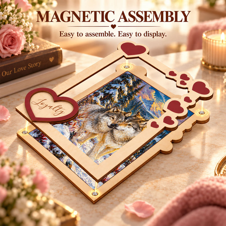 Magnetic Frame Wooden Puzzle - Loyalty