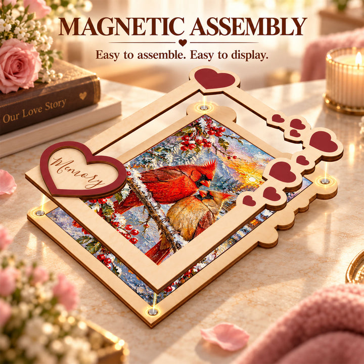 Magnetic Frame Wooden Puzzle - Memory