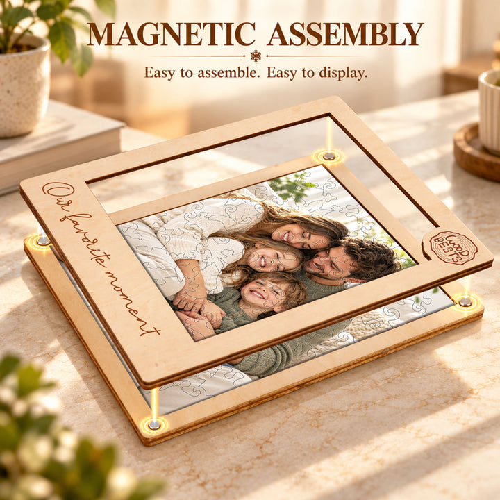 Magnetic Frame Wooden Puzzle - Custom photos