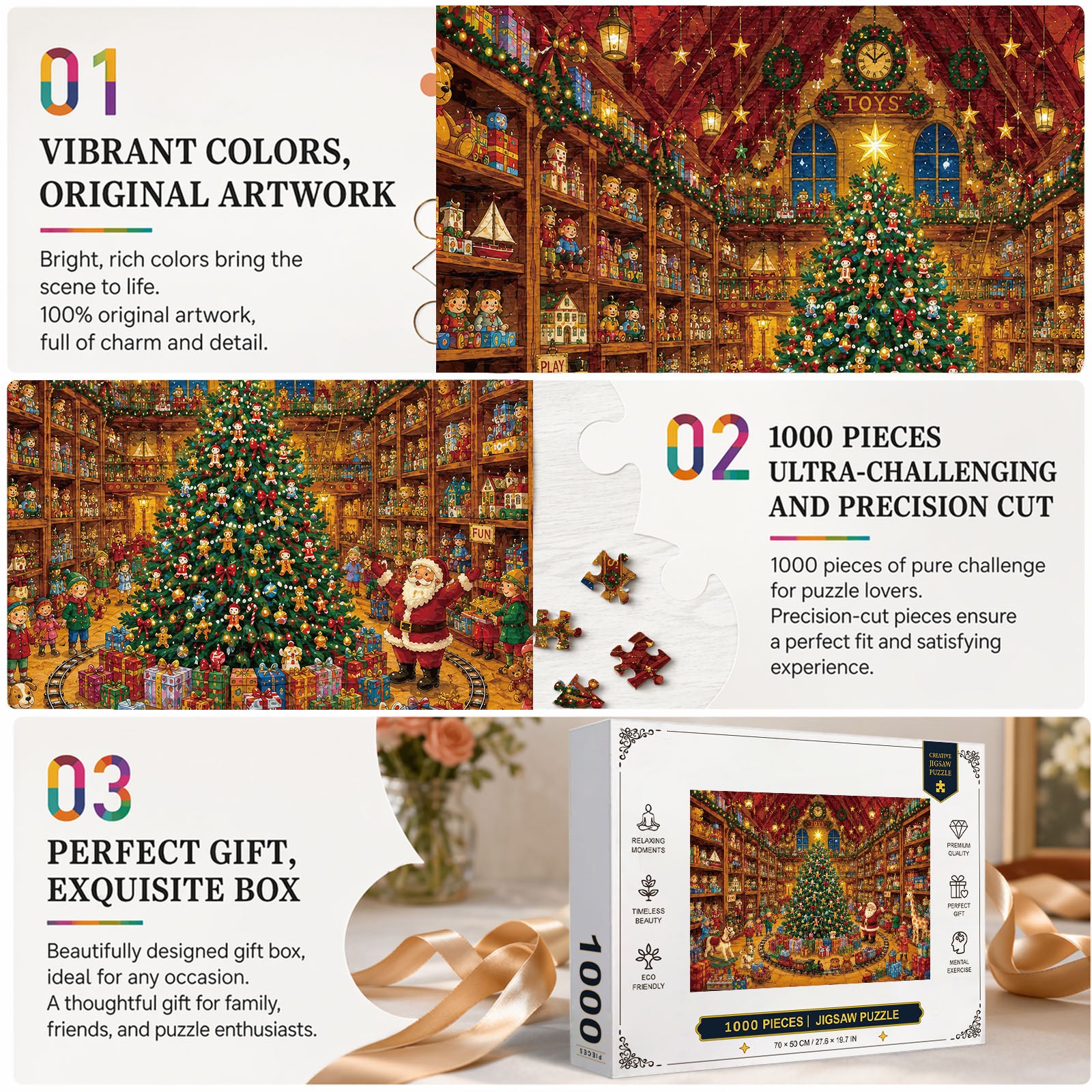 Toymaker's Christmas 1000 Piece Puzzle