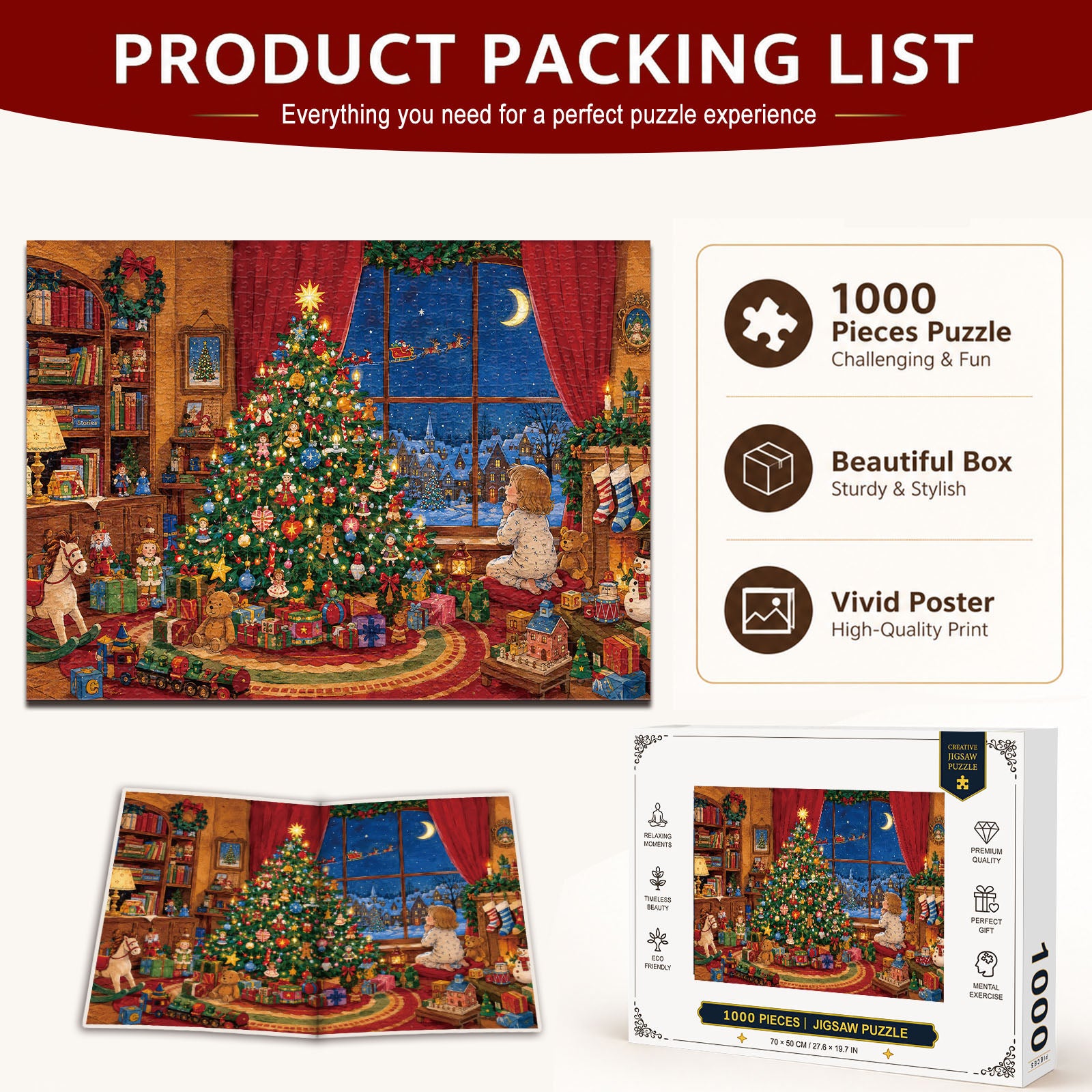 Christmas Wishes 1000 Piece Puzzle