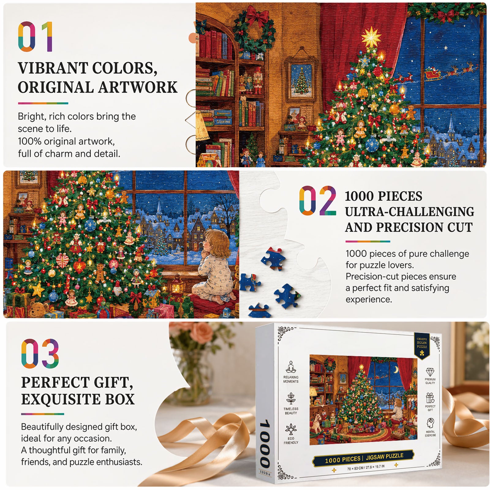 Christmas Wishes 1000 Piece Puzzle
