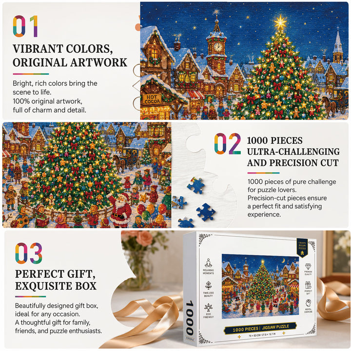 Village Celebration 1000 Piece Puzzle