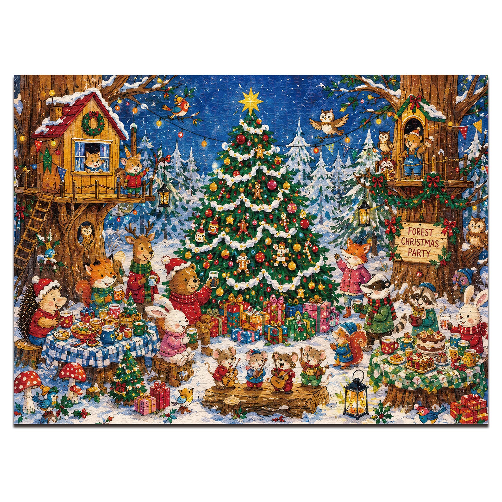 Woodland Noel 1000 Piece Puzzle
