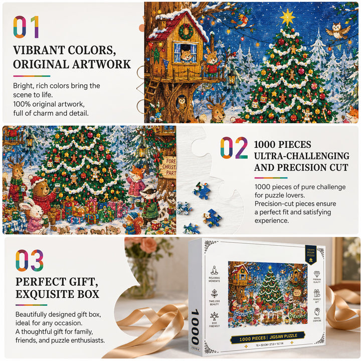 Woodland Noel 1000 Piece Puzzle