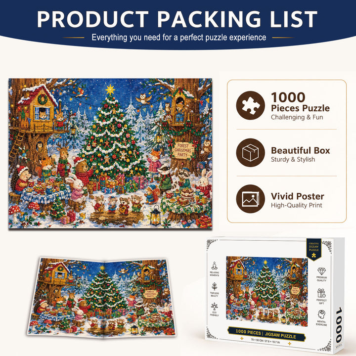 Woodland Noel 1000 Piece Puzzle