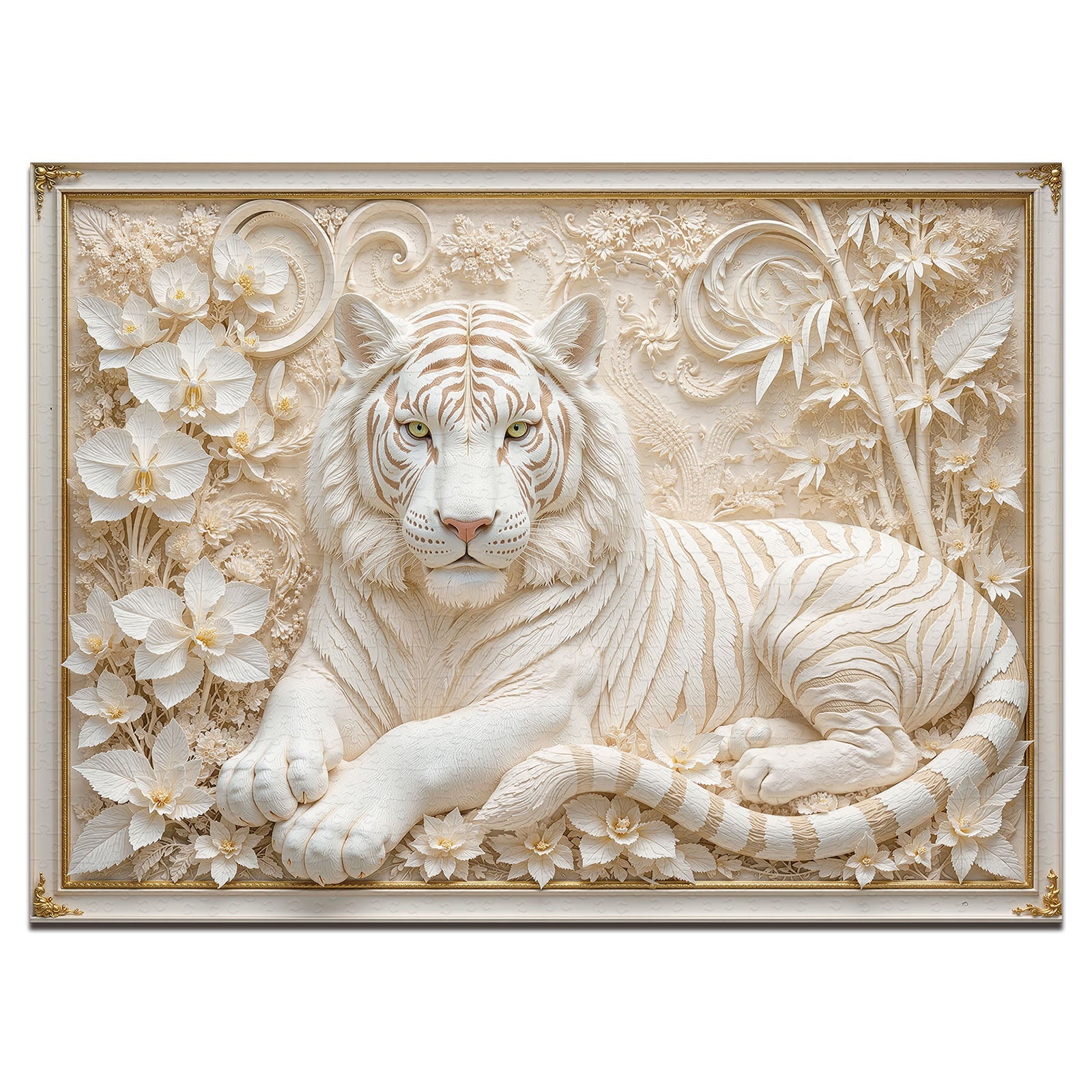 White Tiger Majesty 1000 Piece Puzzle