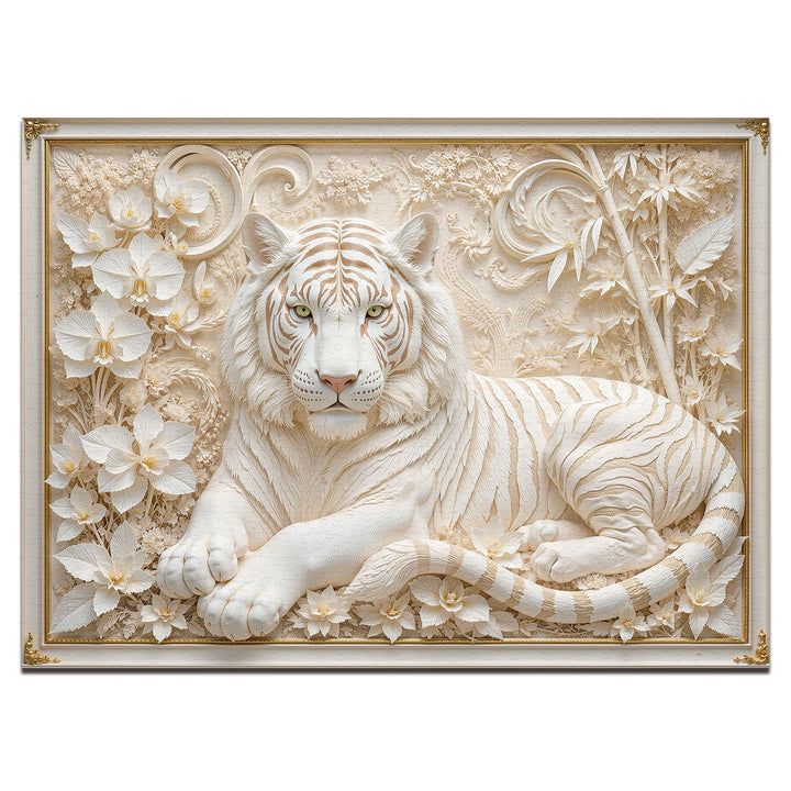 White Tiger Majesty 1000 Piece Puzzle