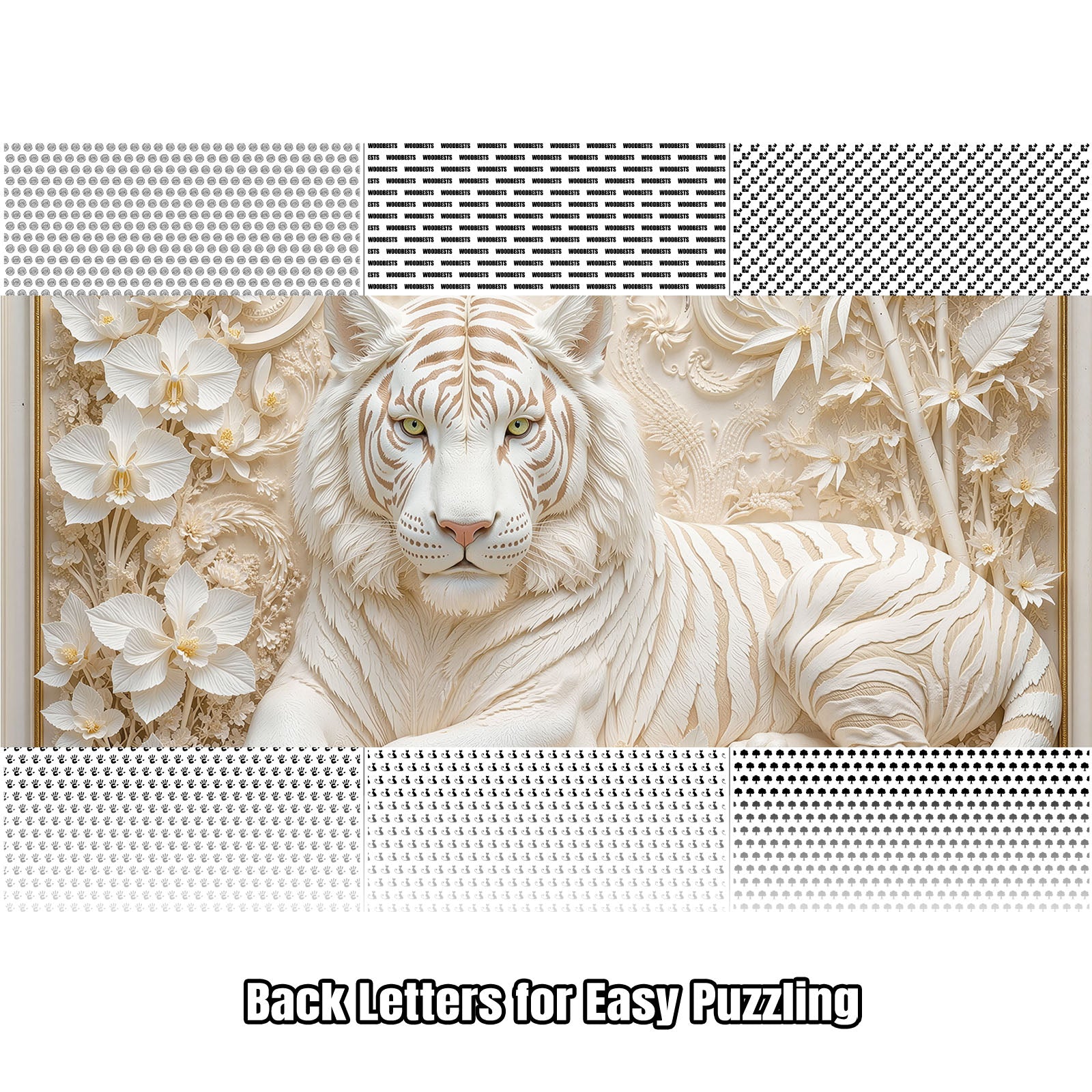 White Tiger Majesty 1000 Piece Puzzle