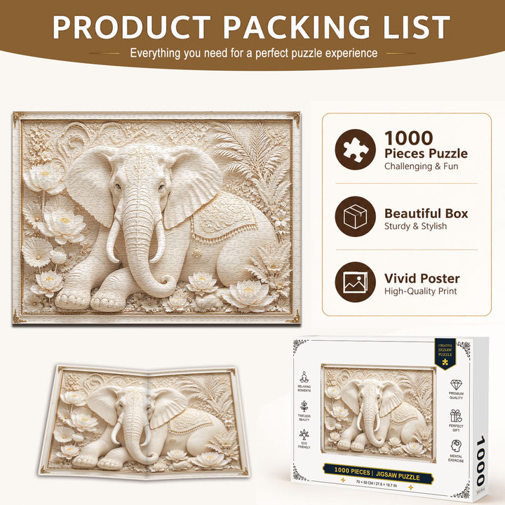 Elephant of Wisdom 1000 Piece Puzzle