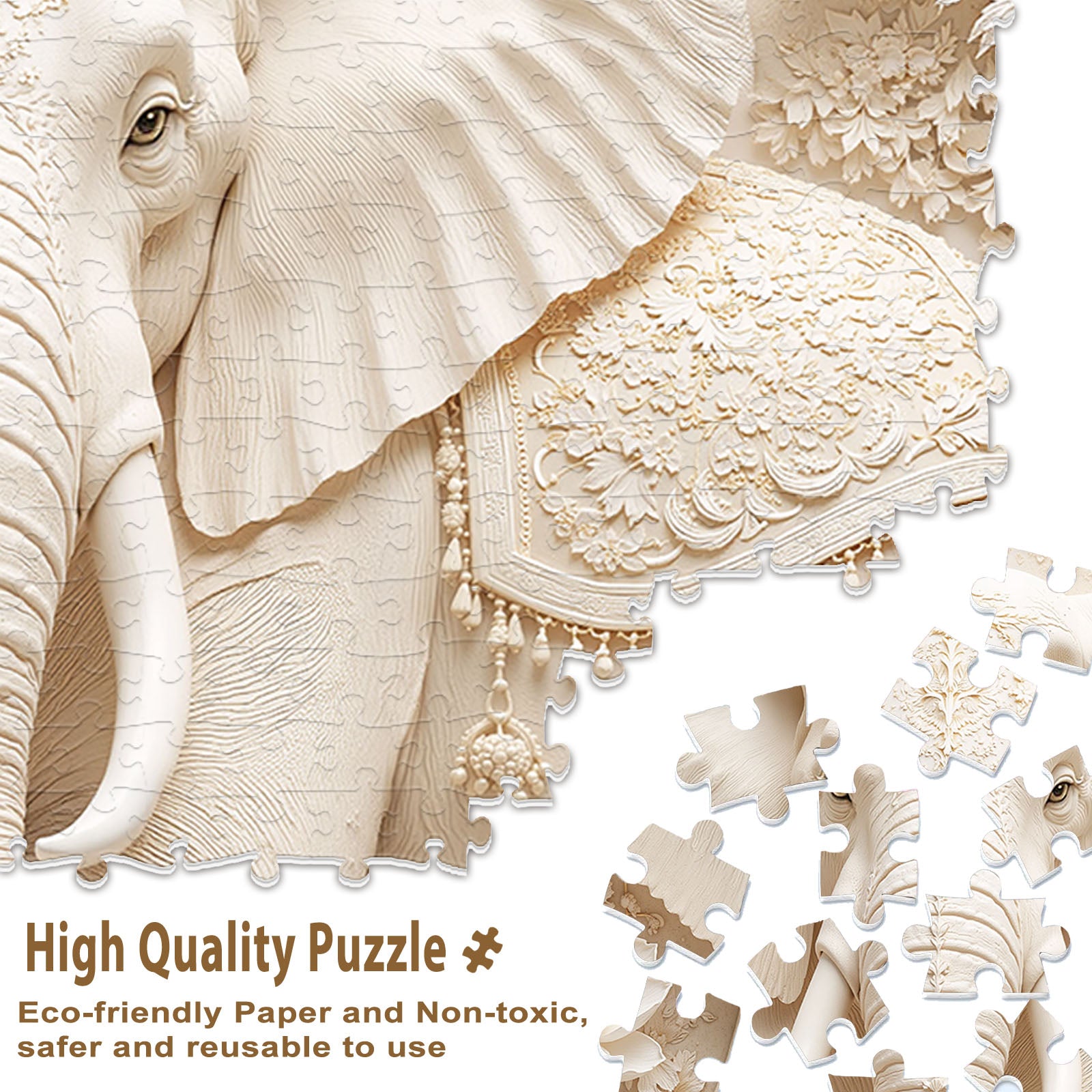Elephant of Wisdom 1000 Piece Puzzle