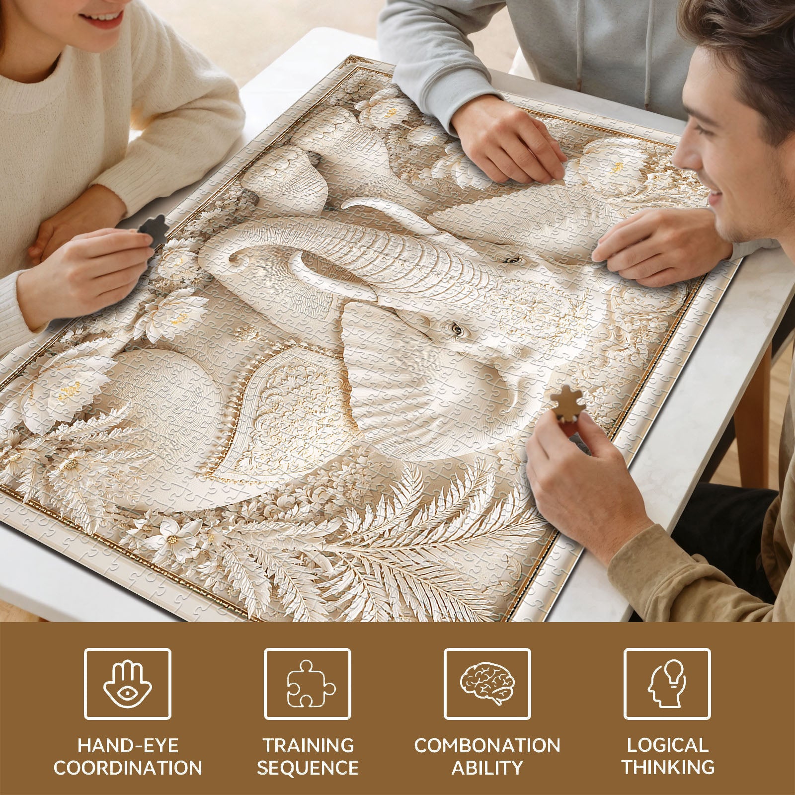 Elephant of Wisdom 1000 Piece Puzzle