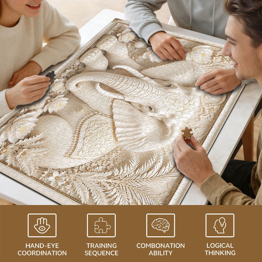 Elephant of Wisdom 1000 Piece Puzzle