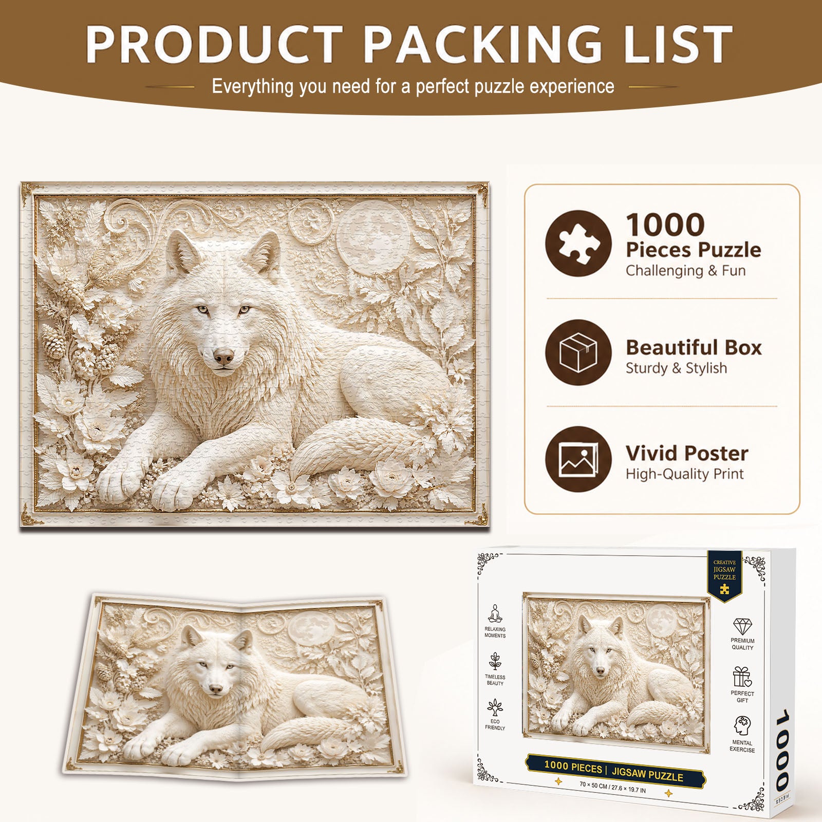 Forest Wolf Guardian 1000 Piece Puzzle