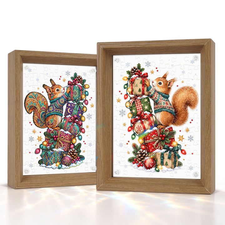 Double Sided Acrylic Jigsaw - Christmas Treasure Keeper