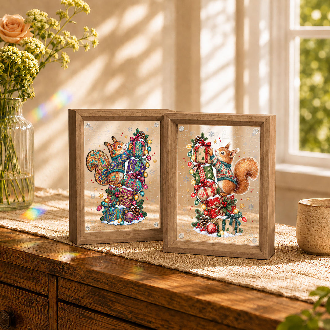 Double Sided Acrylic Jigsaw - Christmas Treasure Keeper