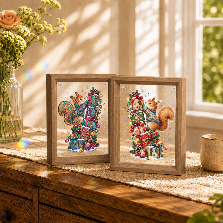 Double Sided Acrylic Jigsaw - Christmas Treasure Keeper