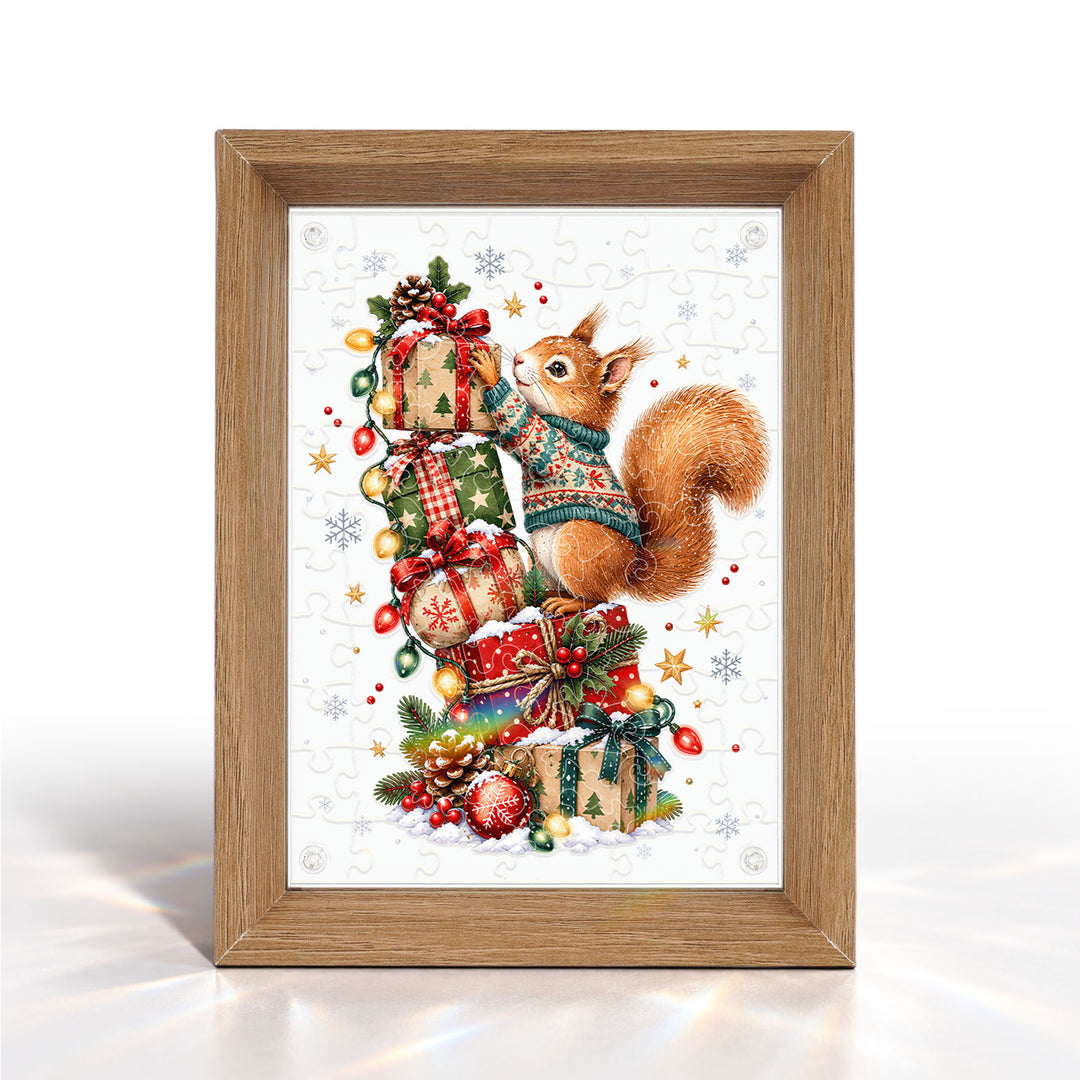 Double Sided Acrylic Jigsaw - Christmas Treasure Keeper