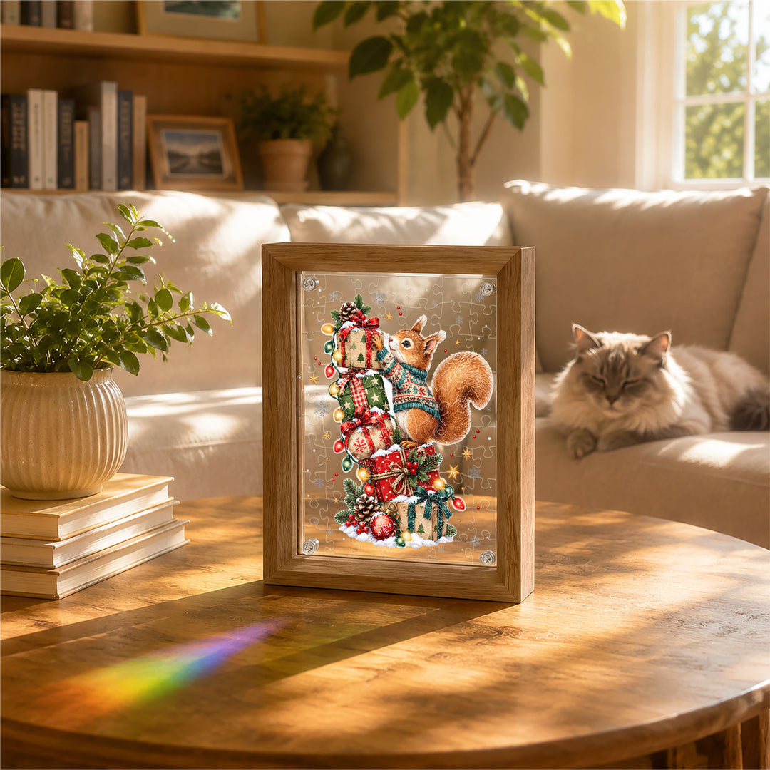 Double Sided Acrylic Jigsaw - Christmas Treasure Keeper