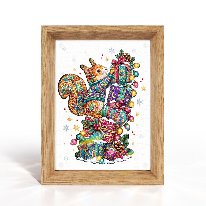Double Sided Acrylic Jigsaw - Christmas Treasure Keeper