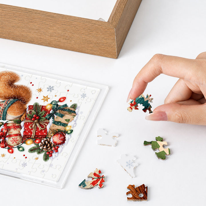 Double Sided Acrylic Jigsaw - Christmas Treasure Keeper