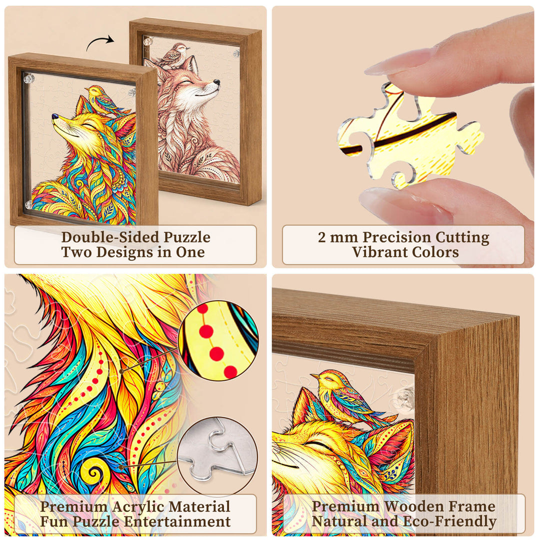 Double Sided Acrylic Jigsaw - Forest Whisper 
