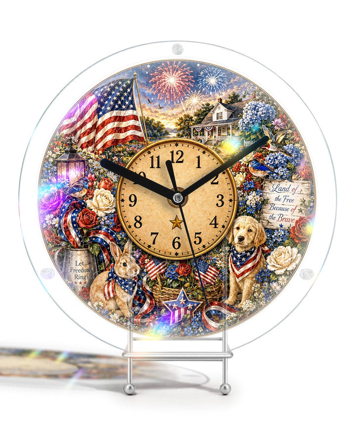 DIY Acrylic Puzzle Clock Kit - Patriotic Pets Cottage