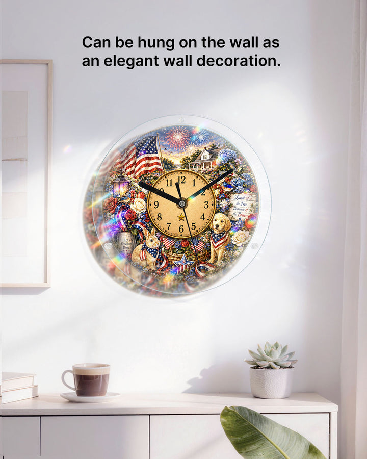 DIY Acrylic Puzzle Clock Kit - Patriotic Pets Cottage