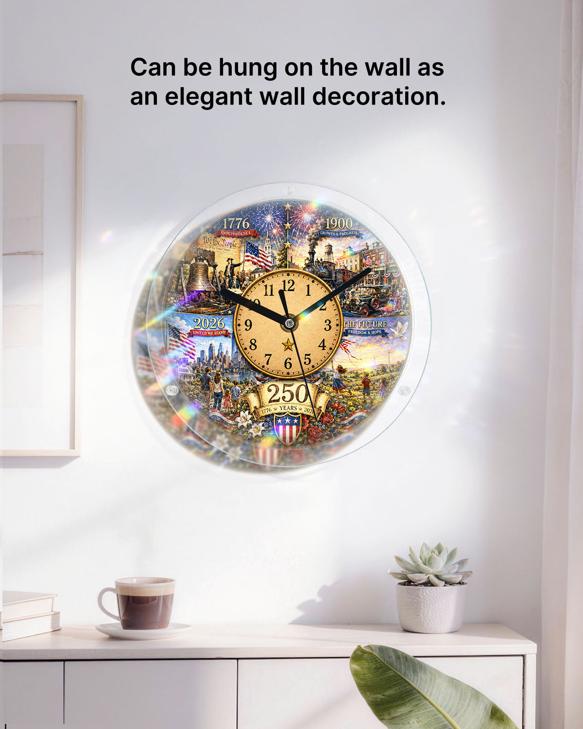 DIY Acrylpuzzle-Uhr Bausatz - Geschichtliche Zeitleiste Evolution