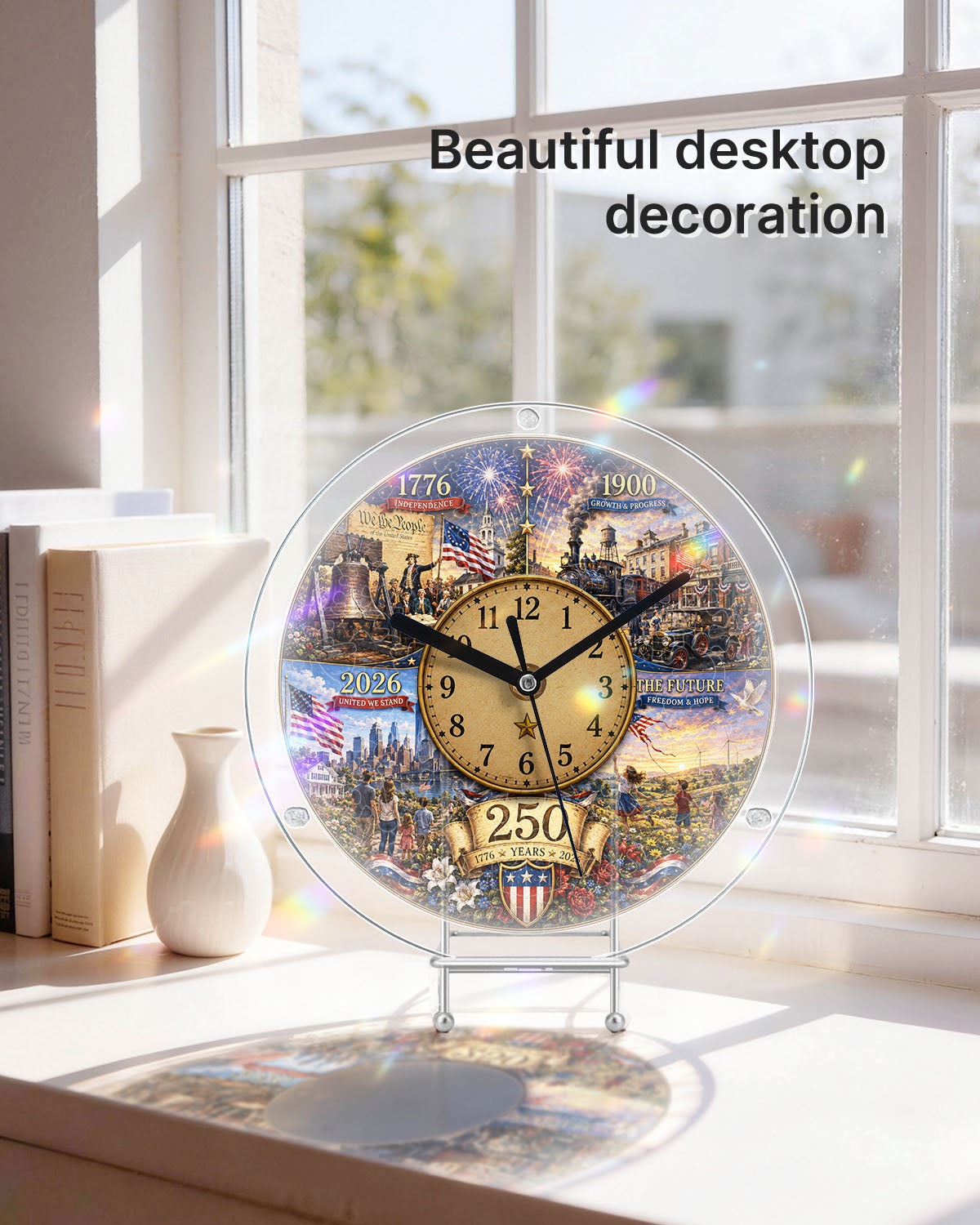 DIY Acrylpuzzle-Uhr Bausatz - Geschichtliche Zeitleiste Evolution