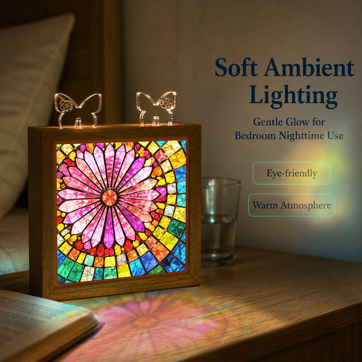 Acrylic Puzzle Night Light - Aurora Bloom