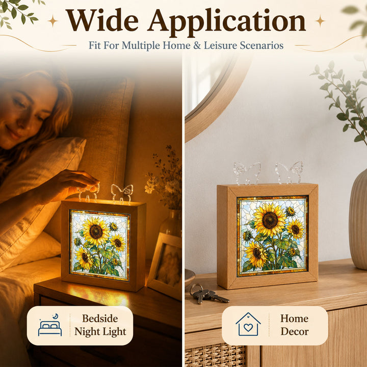 Acrylic Puzzle Night Light - Golden Harvest