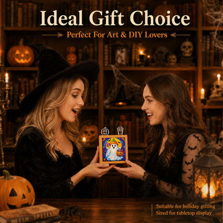 Acrylic Puzzle Night Light - Halloween Ghost Theme