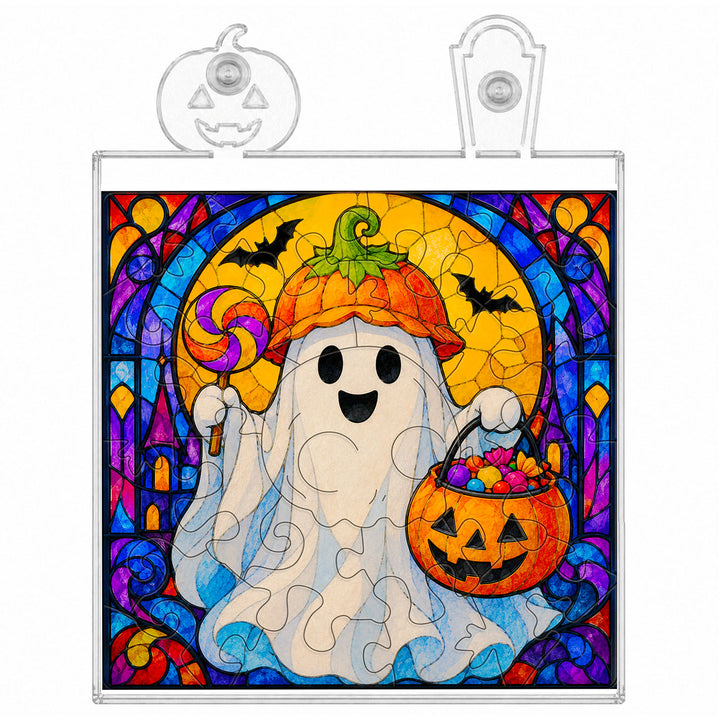 Acrylic Puzzle Night Light - Halloween Ghost Theme