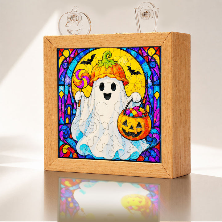 Acrylic Puzzle Night Light - Halloween Ghost Theme