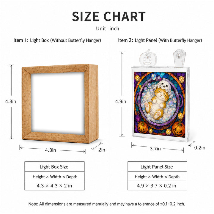 Acrylic Puzzle Night Light - Halloween Kitty