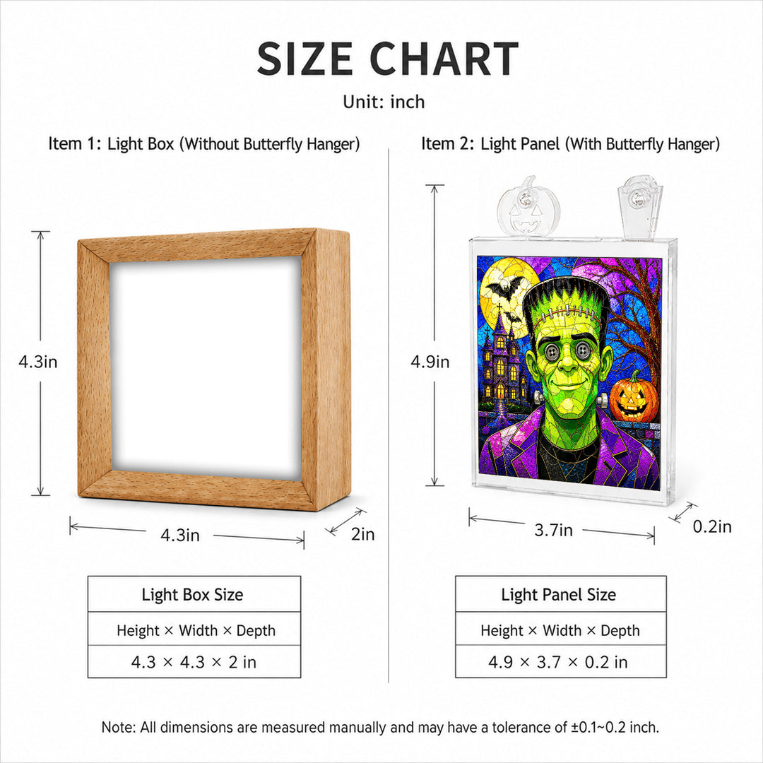 Acrylic Puzzle Night Light - Halloween Frankenstein