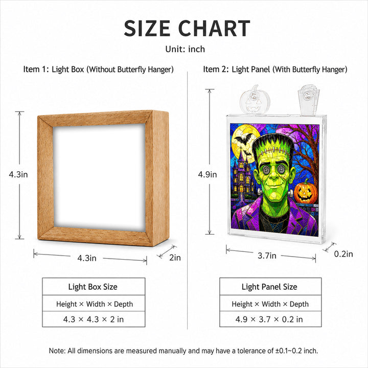 Acrylic Puzzle Night Light - Halloween Frankenstein