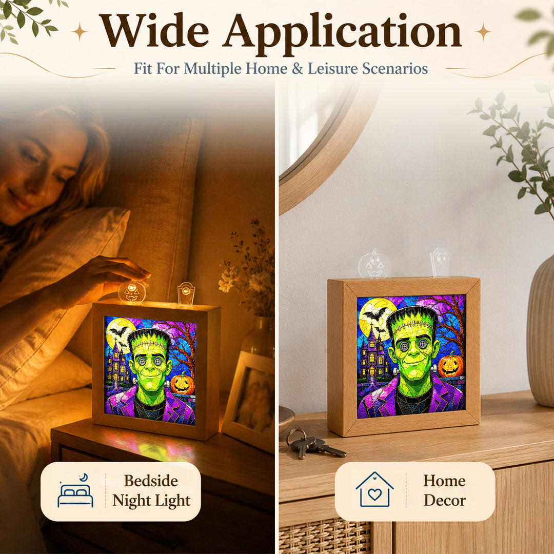 Acrylic Puzzle Night Light - Halloween Frankenstein