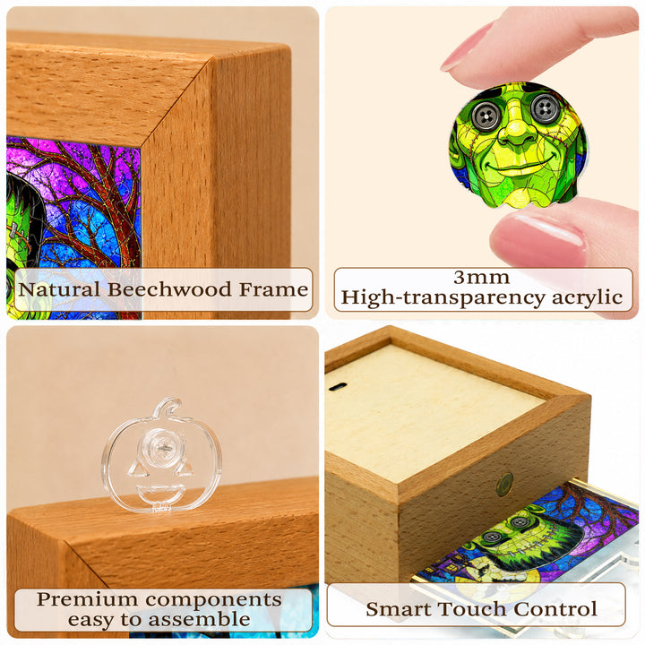 Acrylic Puzzle Night Light - Halloween Frankenstein