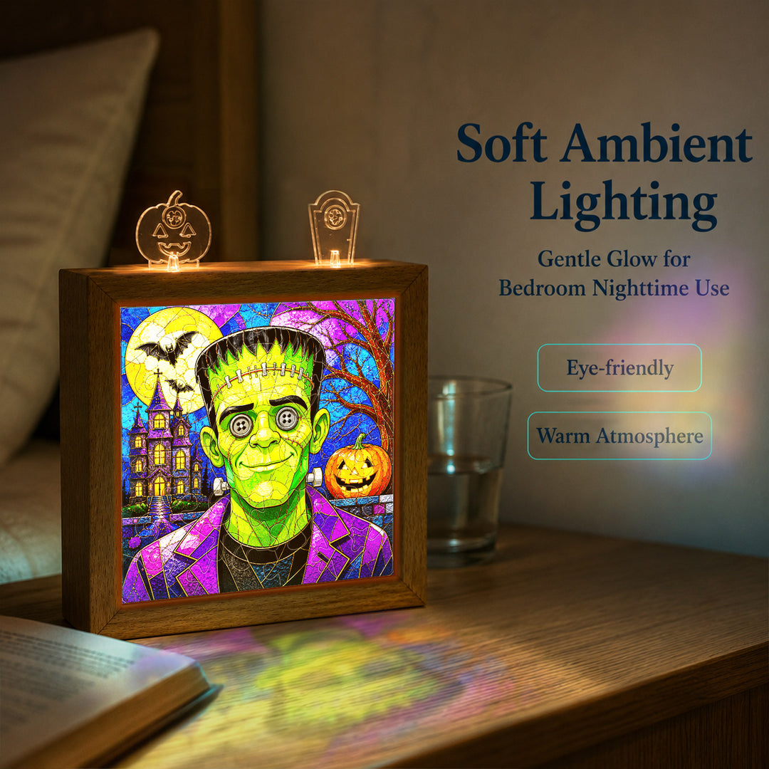 Acrylic Puzzle Night Light - Halloween Frankenstein