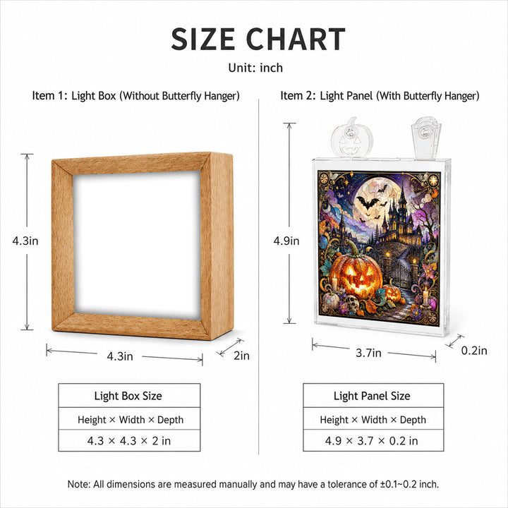 Acrylic Puzzle Night Light - Halloween Manor