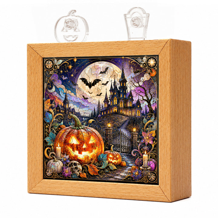 Acrylic Puzzle Night Light - Halloween Manor