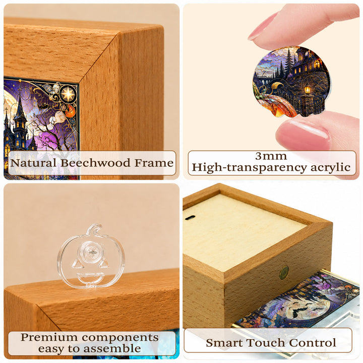 Acrylic Puzzle Night Light - Halloween Manor