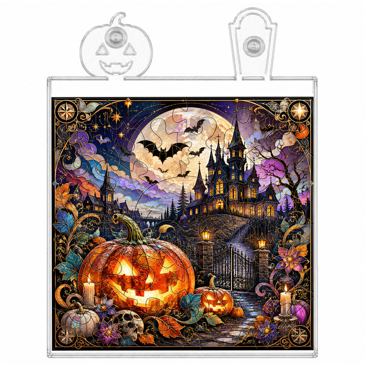 Acrylic Puzzle Night Light - Halloween Manor