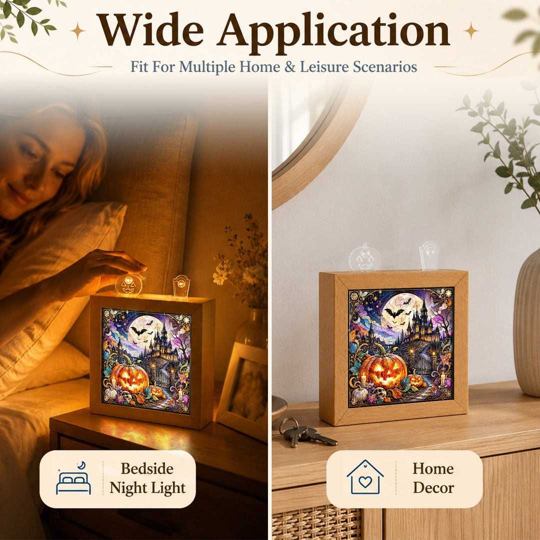 Acrylic Puzzle Night Light - Halloween Manor