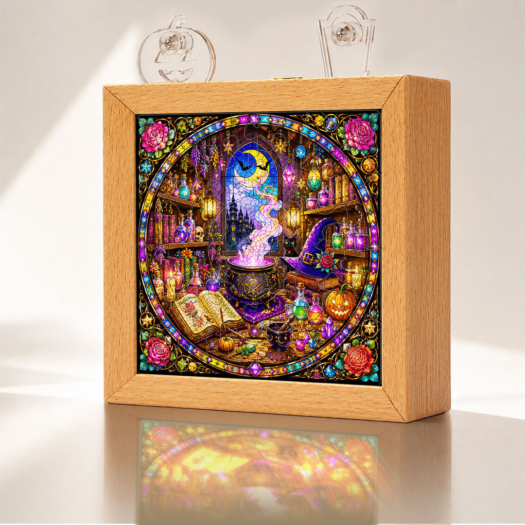 Acrylic Puzzle Night Light - Witch's Alchemy Lab